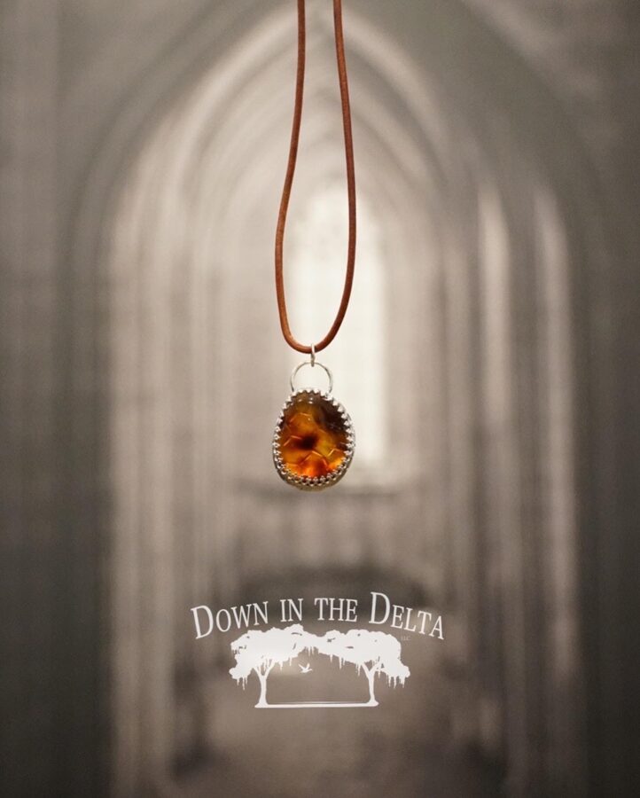 Dominican Amber in Sterling Silver Necklace
