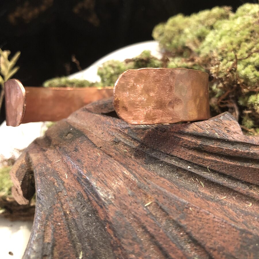 Texturized and Hammered Copper Cuff Available at Innova Arts