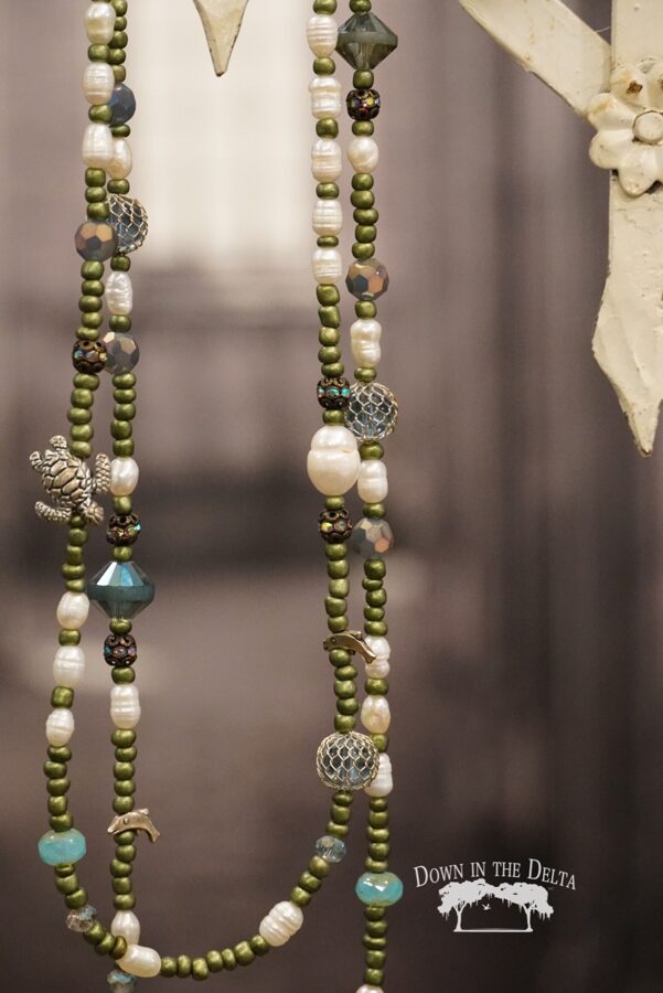 Mermaid Strands with Assorted Beads, Pearls, and Crystals (Published in Belle Armoire Jewelry magazine)