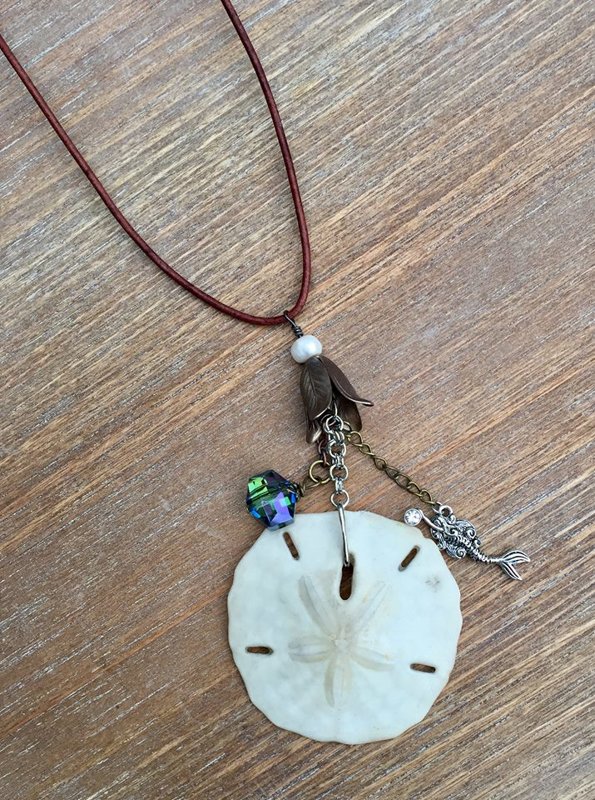 SOLD Treasures from the Sea Featuring Natural Sand Dollar #2