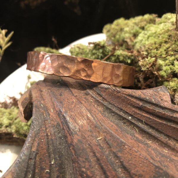 Simple Hammered Copper Cuff Available at Innova Arts