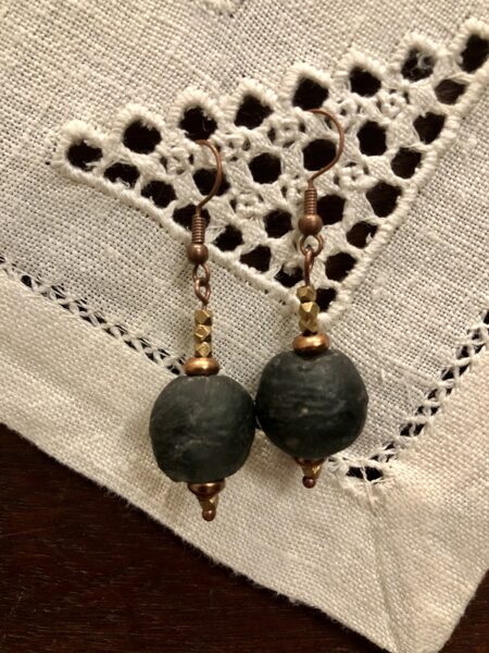 Earrings - African Recycled Glass Beads AVAILABLE THROUGH INNOVA ARTS
